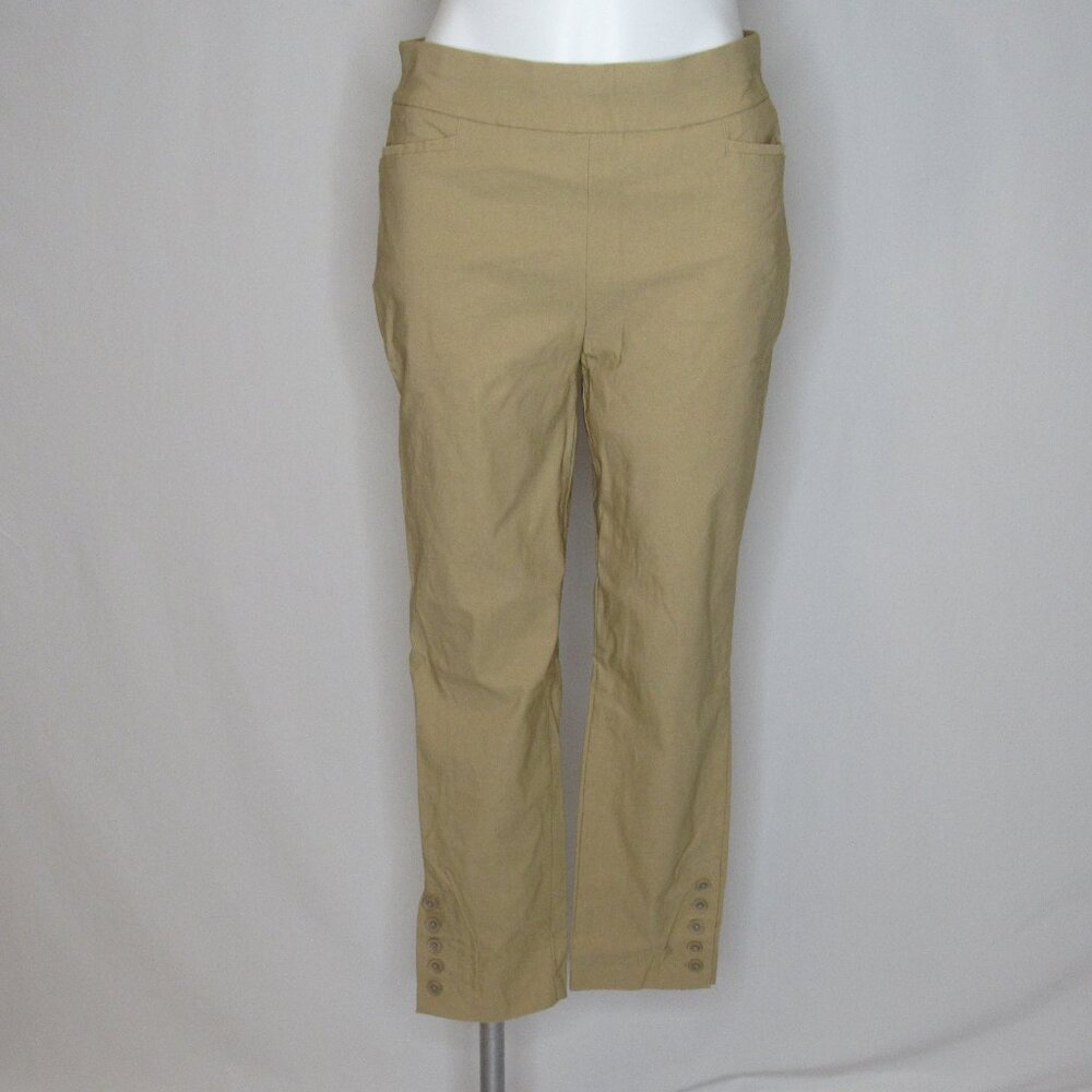 Chico's Beige Stretch Ankle Pants Pull On 26" Women's 1 = 8